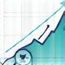 Icon representing a graph showing growth for SEO